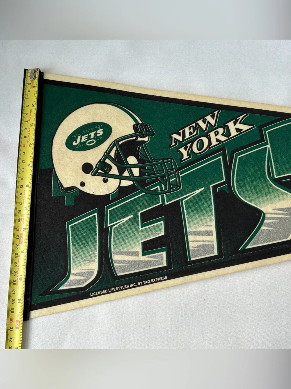 Vintage 1998 NFL New York Jets Felt Pennant Bar/Man Cave